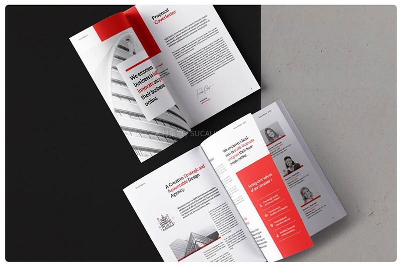 房产企业画册InDesign设计模板